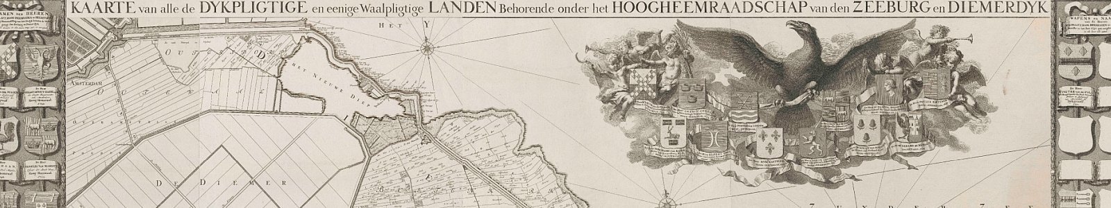 Detail wandkaart Zeeburg- and Diemerdijk, Jan Wandelaar, ca. 1781