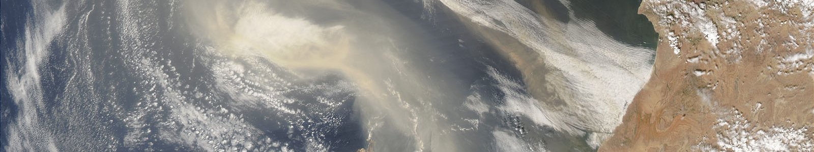 Satellite image Morocco dust