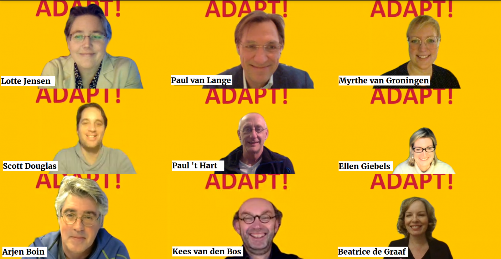 Group image of the ADAPT Academy core team
