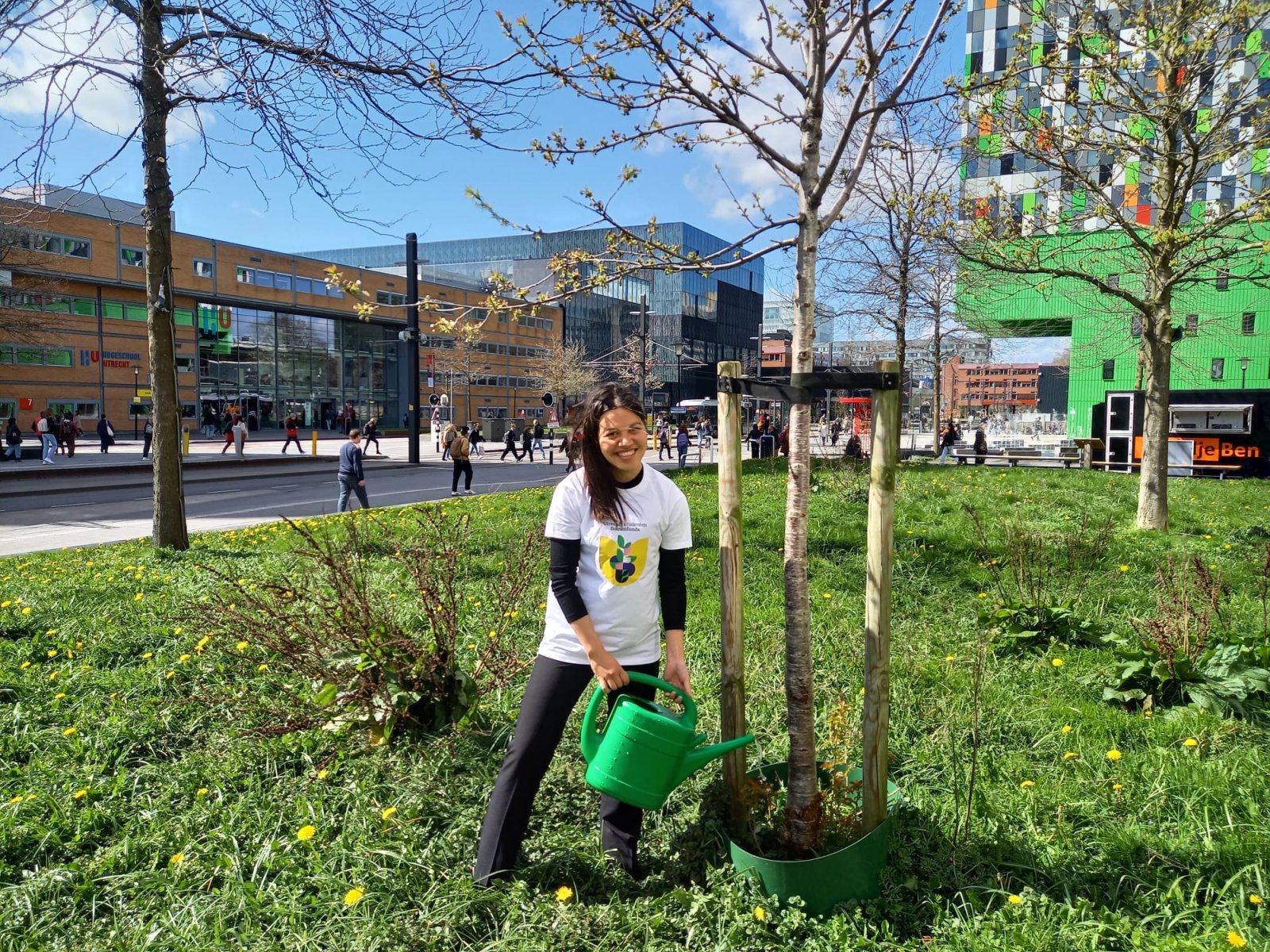 Student Ay Ling is one of the initiators of the Tree Fund. 