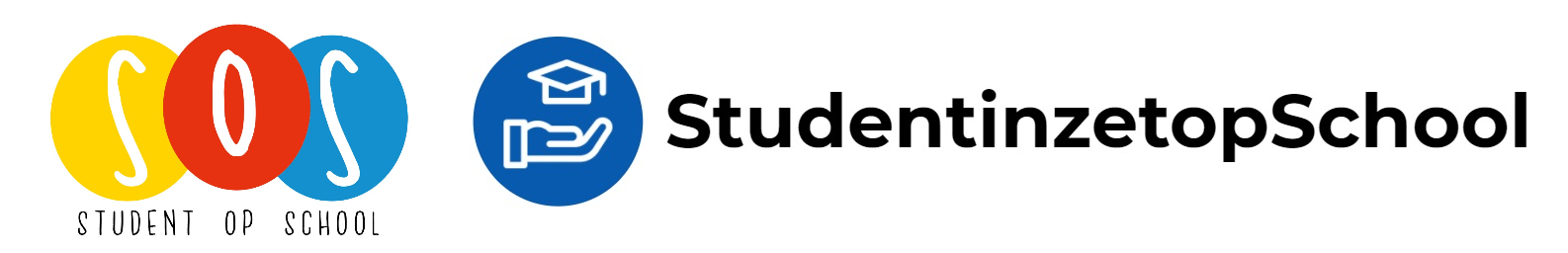 logo's van student op school en student inzet op school