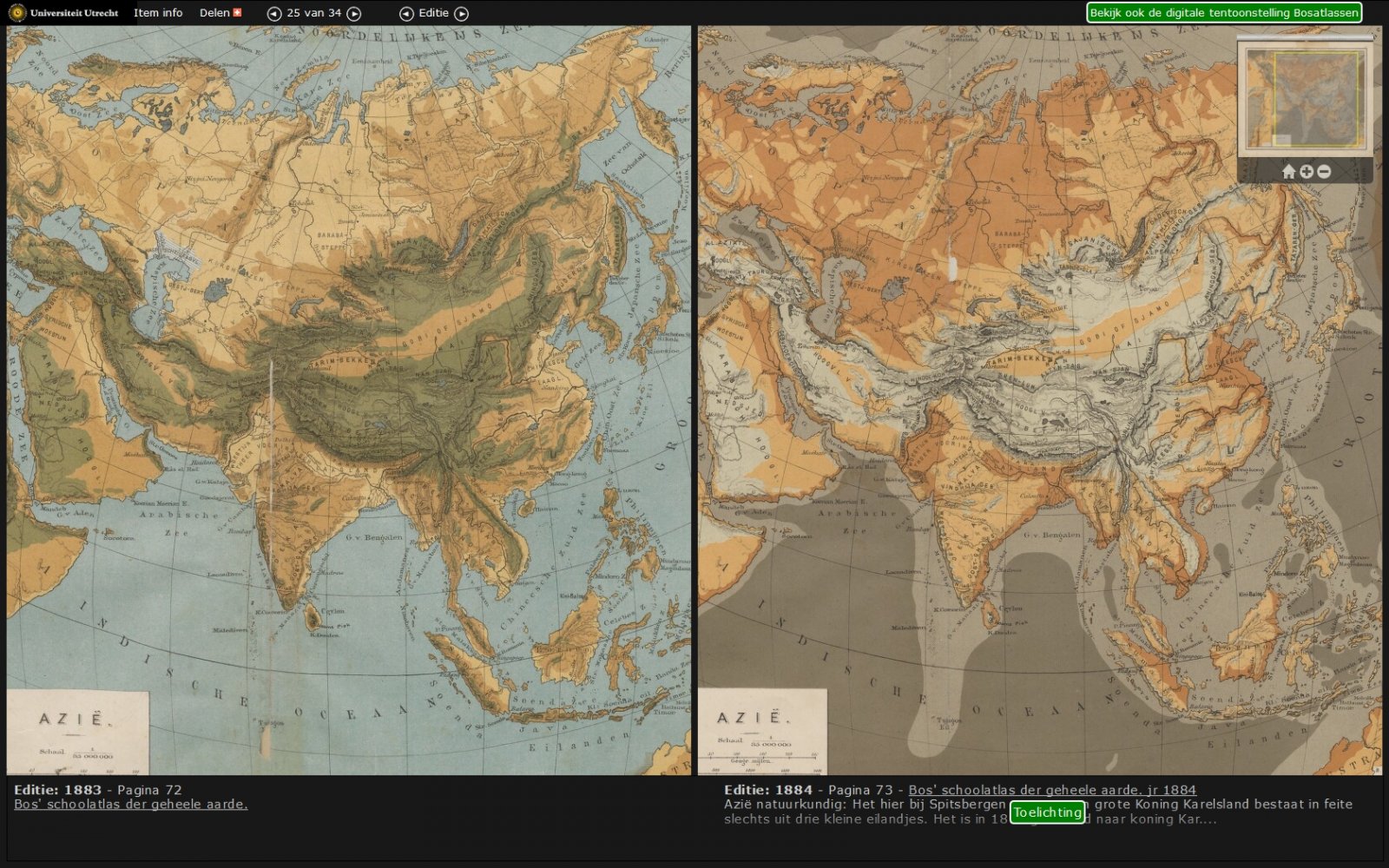 Ontwikkeling visualisatie kaarten Azië in vergelijkingsviewer Bosatlas