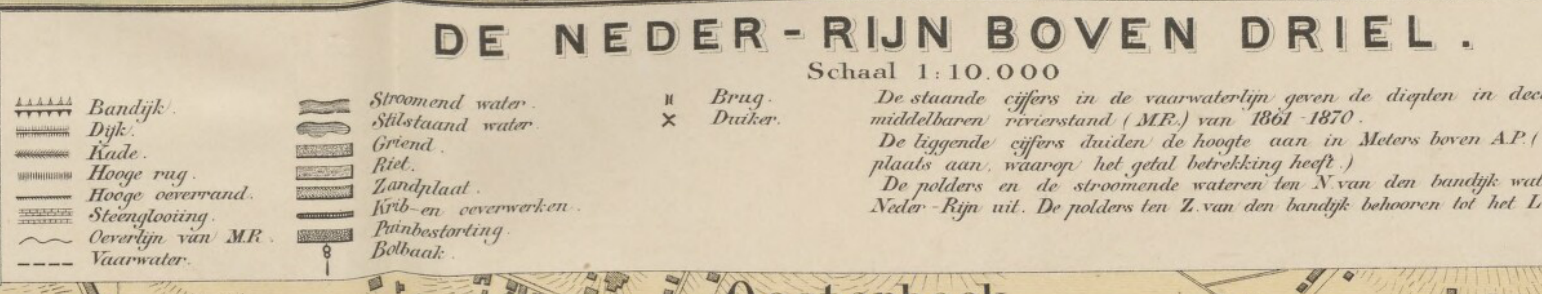 Legenda kaart Nederrijn 11e editie Bosatlas, 1893