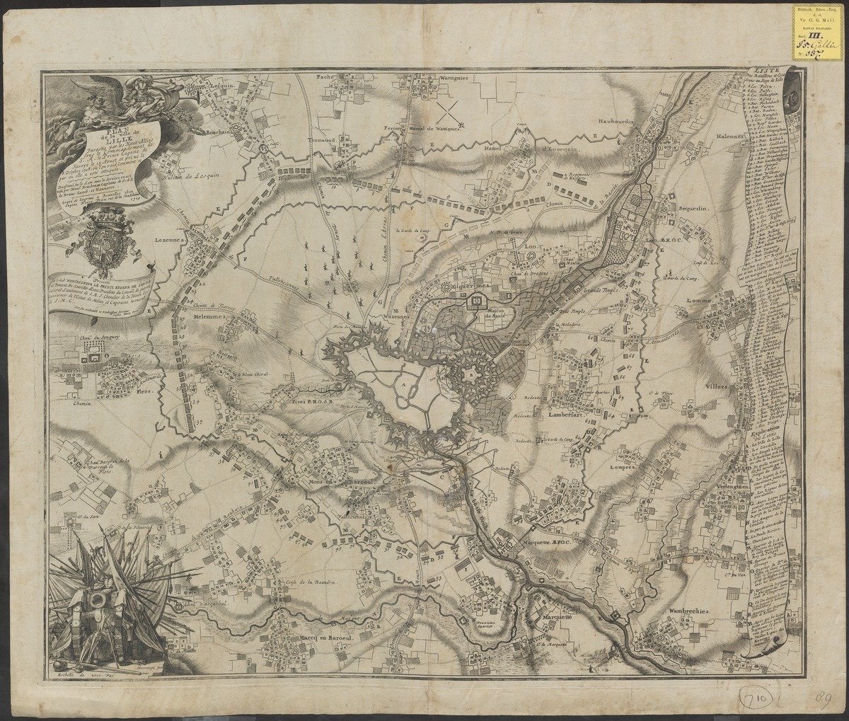 Beleg van Lille, Fricx, 1709