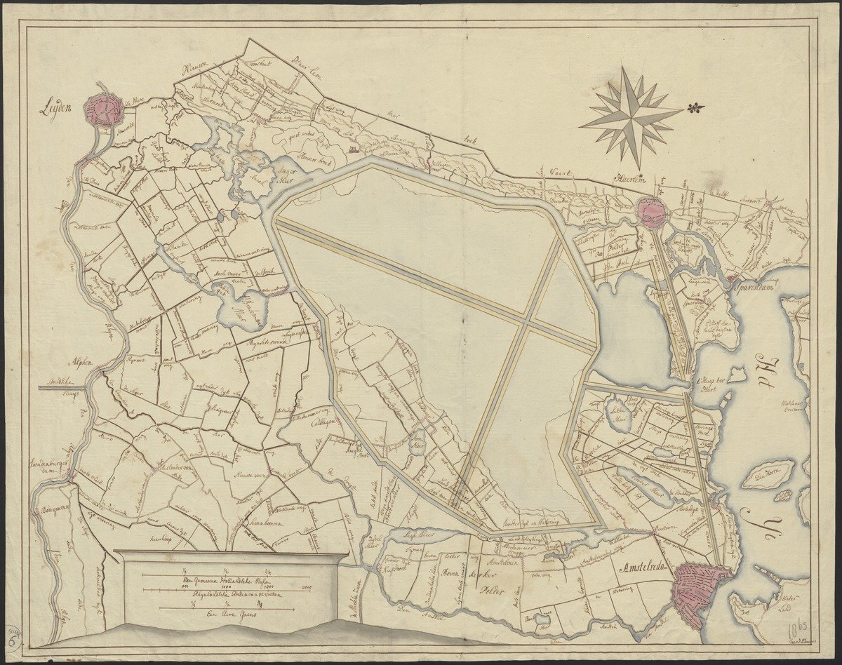 Bedijkingsplan voor het Haarlemmermeer, 1726