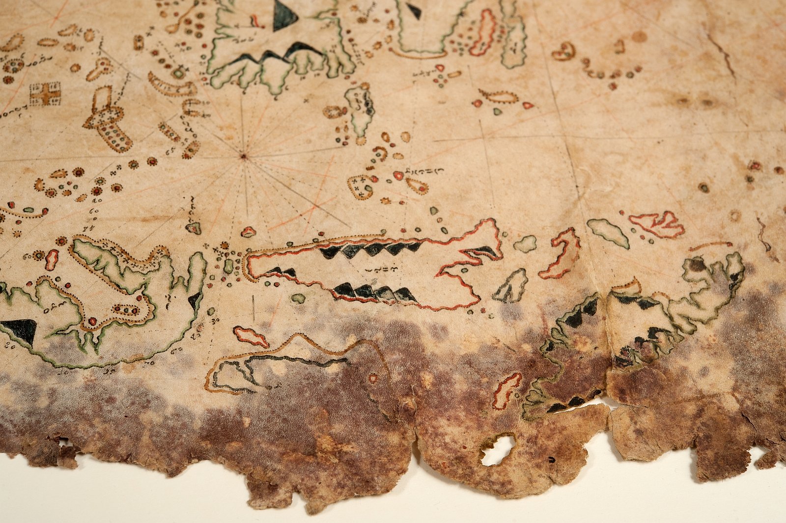 Detail Boeginese zeekaart, 1816, topstuk uit de Bijzondere Collecties van de Universiteitsbibliotheek Utrecht