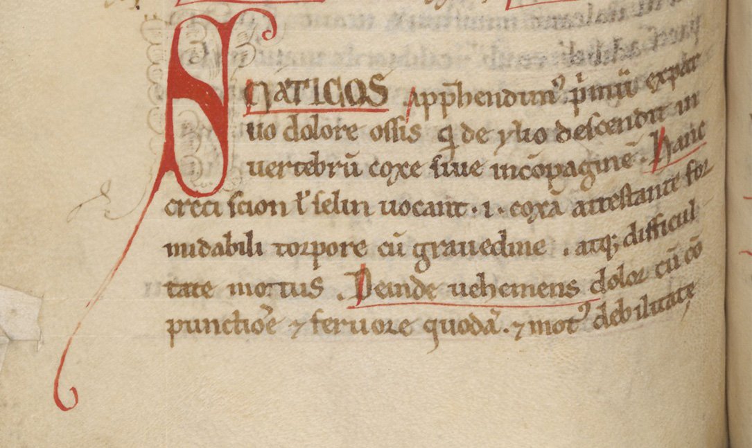 Detail uit de Passionarius uit de Bijzondere Collecties van de Universiteit Utrecht