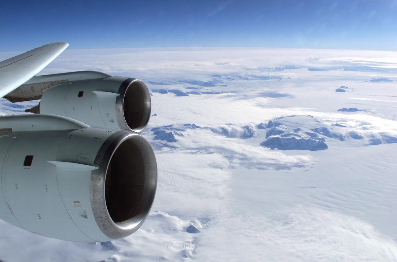 Antarctica vanuit de lucht