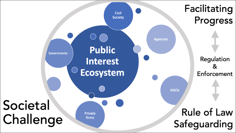 Diagram of Public Interest Ecosystem's components