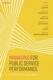 Book cover Managing for Public Service Performance