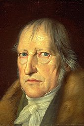 Portret van Georg Hegel door Jakob Schlesinger uit 1831 (bron: wikimedia)