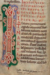 Folio 5v uit handschrift 124 (Martinellum) uit de Bijzondere Collecties van de Universiteitsbibliotheek Utrecht