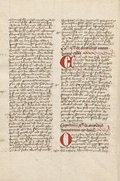 Pagina in de Chirurgia Magna van Guy de Chauliac uit de bijzondere collecties van de Universiteit Utrecht