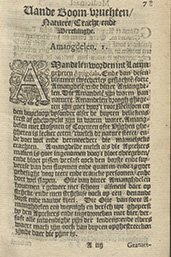 Detail uit De cleynen herbarius uit de Bijzondere Collecties van de Universiteit Utrecht