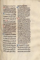 Fol. 133 uit de aphorismi van Hippocrates uit de Bijzondere Collecties van de Universiteit Utrecht