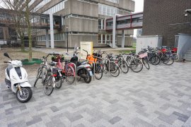 Bicycle parking at the Caroline Bleeker building