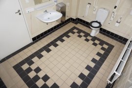 The accessible toilet of Descartes Hall