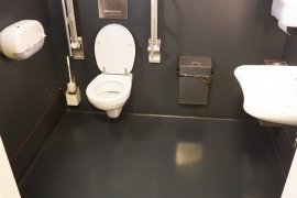 The accessible toilet at Drift 23