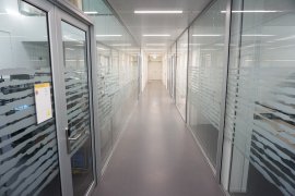 The hallway in Earth Simulation Lab