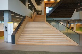 The central staircase of the Victor J. Koningsberger building