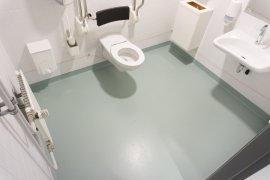 The accessible toilet in the Minnaert building.