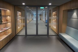 The corridor on the ground floor of the Minnaert Building