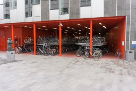 The bike parking at Stratenum