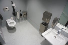 The accessible toilet of the University Library Utrecht Science Park