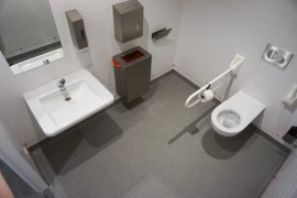 The accessible toilet of the Venig Meinesz building A