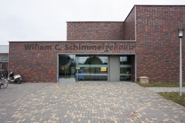 Front view of the Willem C. Schimmel building