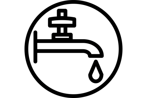 Logo of the Drought in deltas storylines: a leaking tap