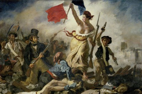 De vrijheid leidt het volk, schilderij van Eugène Delacroix