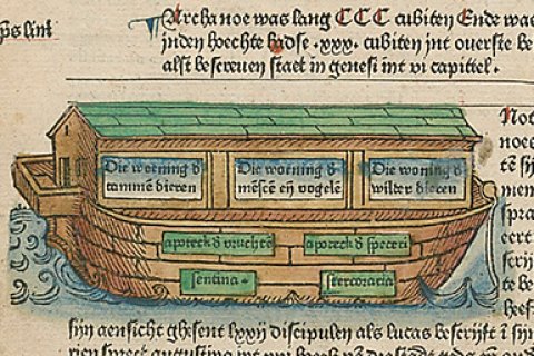 Ark van Noach in de 'Fasciculus temporum', 1480