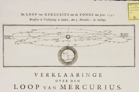 Mercuriusovergang 1743, Collectie Moll, topstuk uit de Bijzondere Collecties van de Universiteitsbibliotheek Utrecht