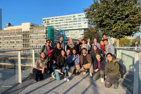 Group picture of the Utrecht City Tour that was organized within the Buddy Program during Block 1 of academic year 2021/2022. 