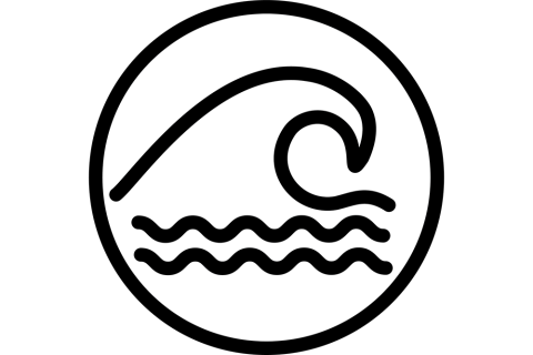 Logo of the Flood risk management storylines: big wave