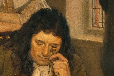 Antoni van Leeuwenhoek, the Dutch inventor of the first microscope