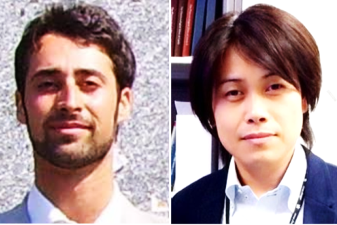 Dr. Riccardo Levato from RMCU (left) and Dr. Michiya Matsusaki from Osaka University (right).