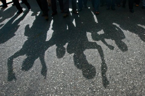 Shadow of Protesters (iStock / ertyo5)