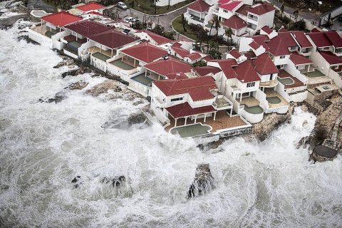 Overstroming op Sint Maarten