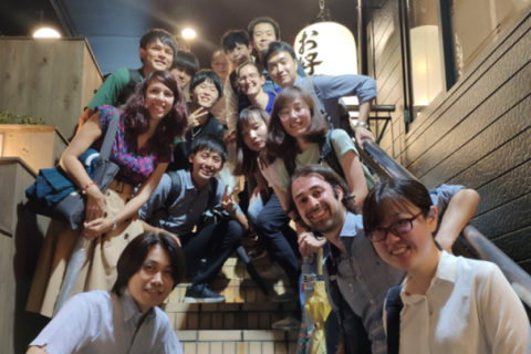 Dr. Riccardo Levato tweeted this picture of himself, Dr. Michiya Matsusaki, and his research group at Osaka University.