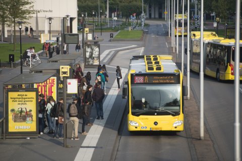 Buses at Utrecht Science Park
