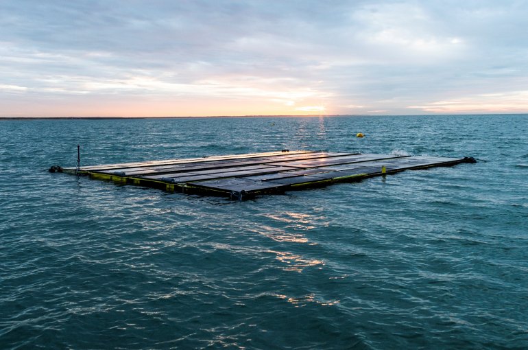 Drijvende zonnepanelen. Foto: Oceans of Energy