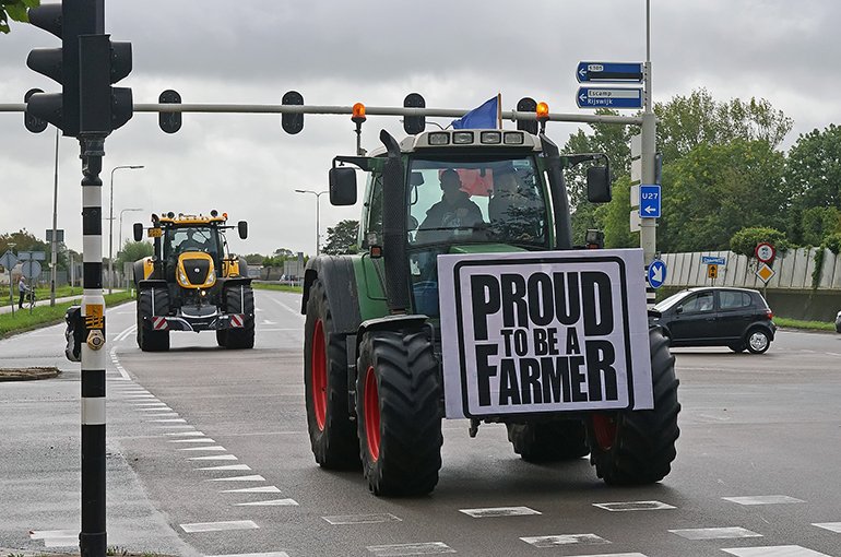 Boerenprotest in Den Haag, 2019. Bron: Flickr/Kees Torn