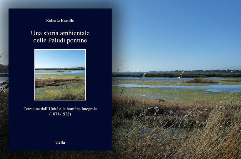 Omslag van het boek 'Una storia ambientale delle Paludi pontine' (2023)