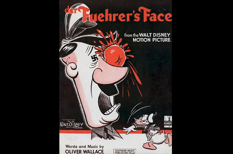 Der Fuehrer's face, Disney 1942. Bron: still YouTube