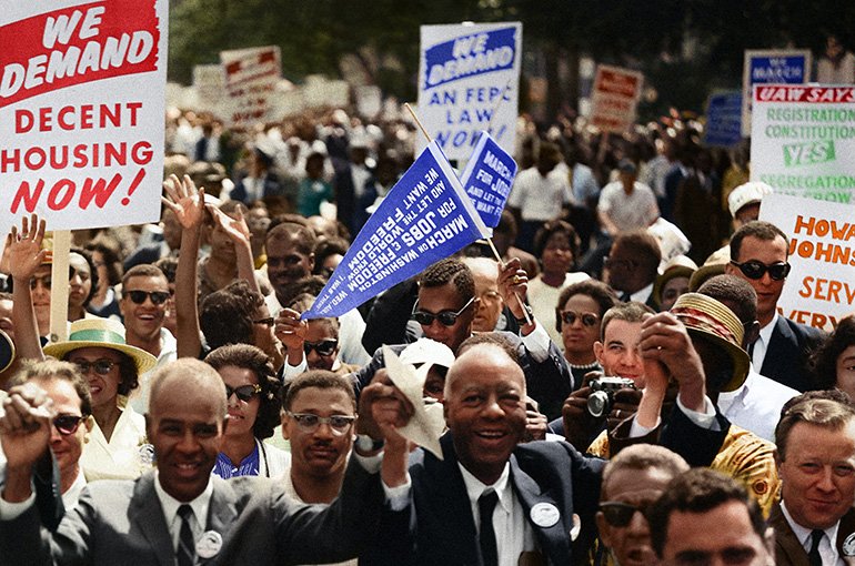 Civil Rights March on Washington, D.C. (1963). Foto: Unseen Histories, via Unplash