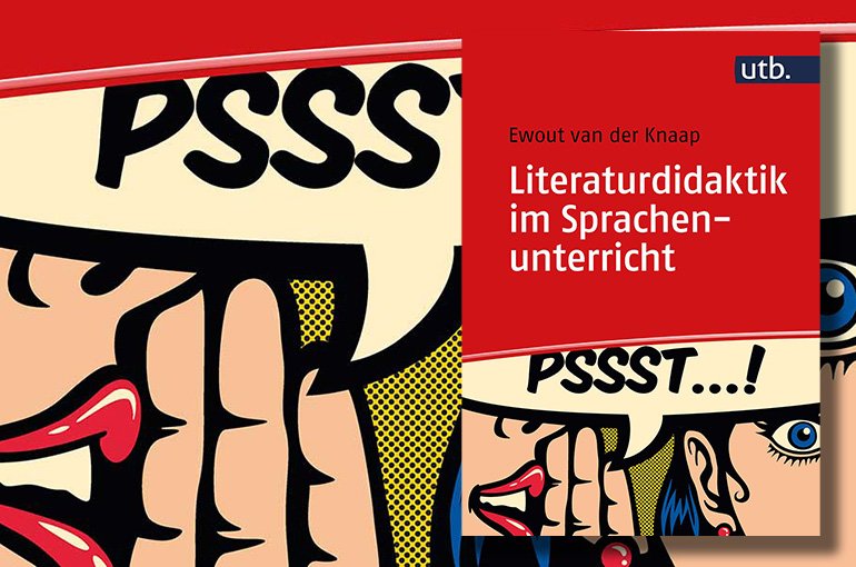 Omslag van het boek ‘Literaturdidaktik im Sprachenunterricht’ (2023) van Ewout van der Knaap