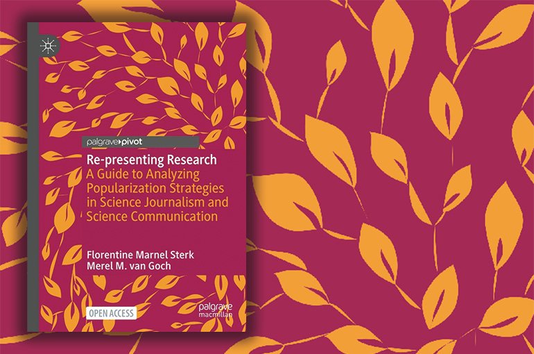 Omslag van het boek 'Re-presenting Research: A Guide to Analyzing Popularization Strategies in Science Journalism and Science Communication'